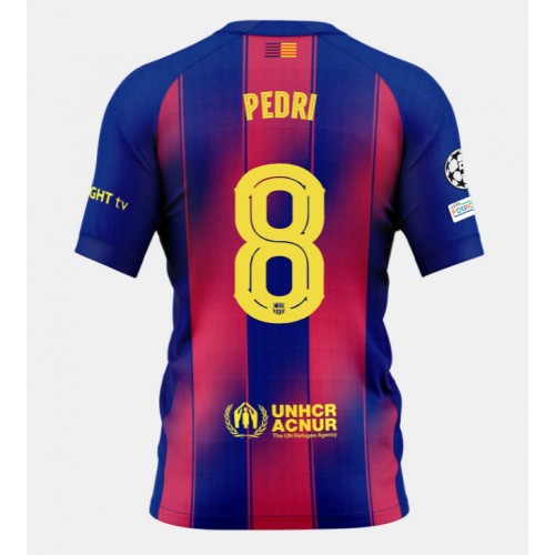 Barcelona Pedri Gonzalez #8 Primera Equipación 2025-26 Manga Corta